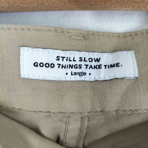 STILL SLOW ワイドチノパンツ メンズ