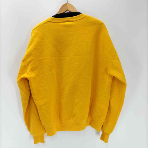 ラッセルアスレチック RUSSELL ATHLETIC USA製 前V 無地 ブランク トレーナー スウェット マスタード 裏起毛 メンズ import:XL