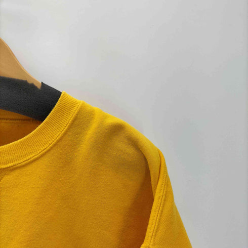ラッセルアスレチック RUSSELL ATHLETIC USA製 前V 無地 ブランク トレーナー スウェット マスタード 裏起毛 メンズ import:XL
