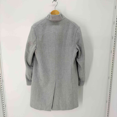 ザラ ZARA ポルトガル製 比翼 スタンドネック バルマカーンコート ステンカラーコート メンズ import:M