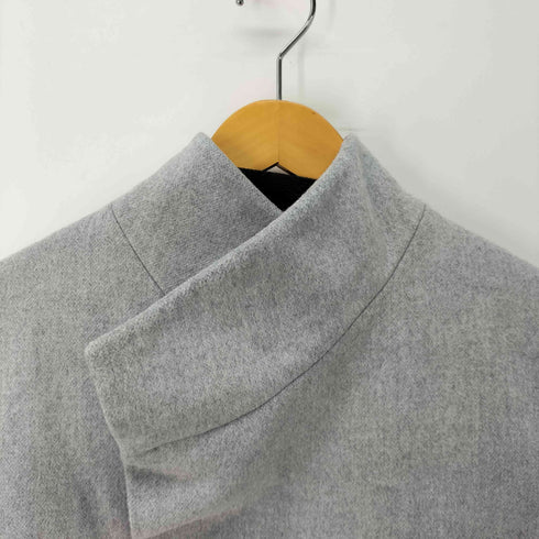 ザラ ZARA ポルトガル製 比翼 スタンドネック バルマカーンコート ステンカラーコート メンズ import:M