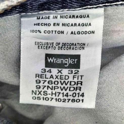 ラングラー Wrangler RELAXED FIT ジップフライデニムパンツ メンズ 34/32