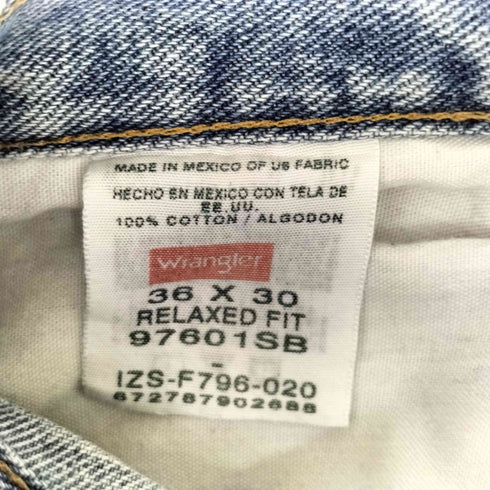 ラングラー Wrangler メキシコ製 RELAXED FIT ジップフライデニムパンツ メンズ 36/30