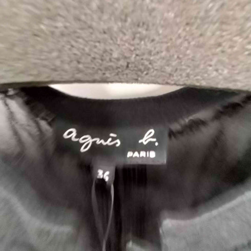 アニエスベー agnes b. タックプリーツ シアーワンピース レディース 36