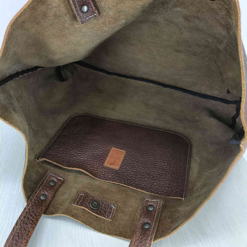 CARCRU レザートートバッグ メンズ