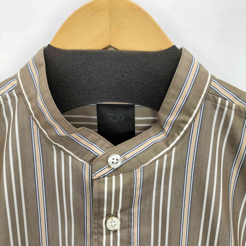ダイワピアサーティナイン DAIWA PIER39 TECH BAND COLLAR SHIRTS L/S STRIPE メンズ JPN:L