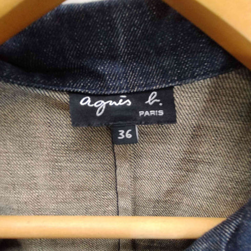 アニエスベー agnes b. ダブル デニムコート レディース 36