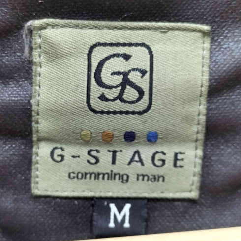 ジーステージ G-Stage ジップアップ フェイクレザー ムートン ボア ジャケット メンズ JPN:M