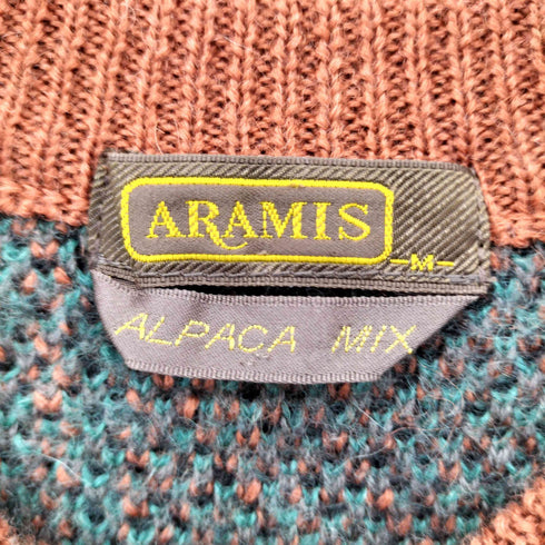 アラミス ARAMIS ALPACA MIX モヘア混 クルーネックニット メンズ M