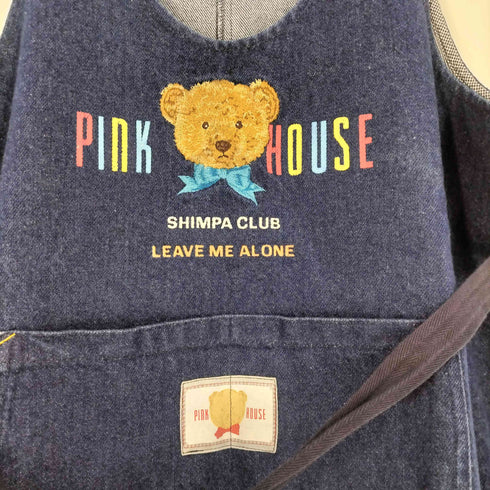 ピンクハウス PINK HOUSE ベア刺繍 デニムジャンパースカート レディース