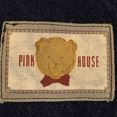 ピンクハウス PINK HOUSE ベア刺繍 デニムジャンパースカート レディース