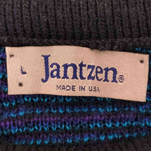 ジャンセン jantzen USA製 総柄ニット メンズ