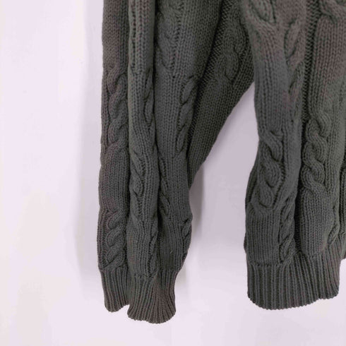 チャップスラルフローレン CHAPS RALPH LAUREN 90S 刺繍 コットンケーブルニット メンズ import:L
