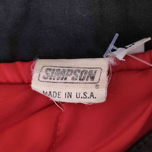 SIMPSON 90s 企業ロゴ刺繍 ワッペン レーシングジャケット メンズ JPN:L