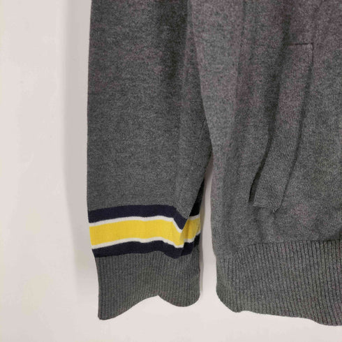 トミーヒルフィガー TOMMY HILFIGER ロゴ刺繍 ラインカーディガン メンズ XXL