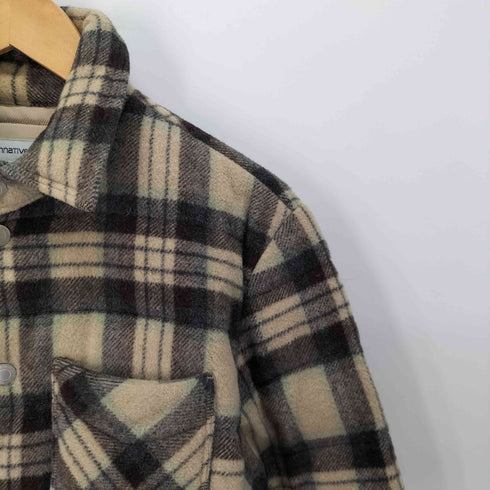 ノンネイティブ nonnative マドラスチェック ウール シャツ ダウン ジャケット メンズ JPN:1