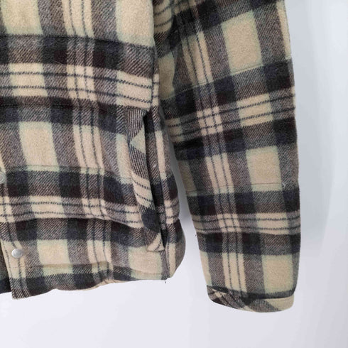 ノンネイティブ nonnative マドラスチェック ウール シャツ ダウン ジャケット メンズ JPN:1