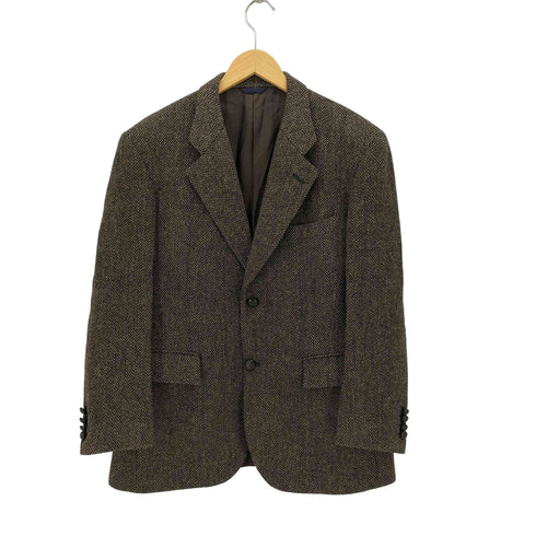ケントアンドカーウェン KENT&CURWEN 日本製 HARRIS TWEED クルミボタン 2B ウール ツイード テーラード ジャケット メンズ 11