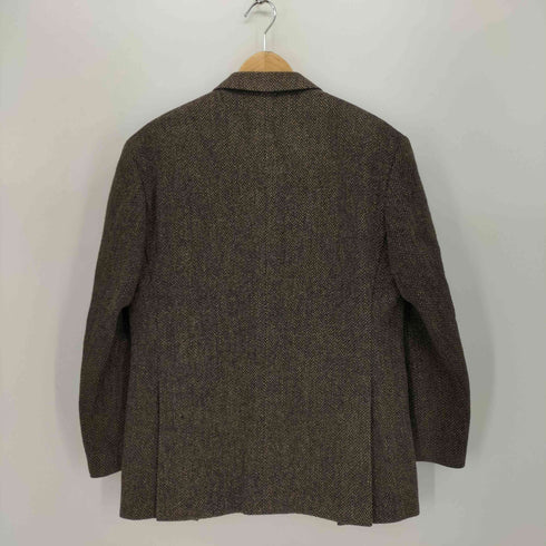 ケントアンドカーウェン KENT&CURWEN 日本製 HARRIS TWEED クルミボタン 2B ウール ツイード テーラード ジャケット メンズ 11