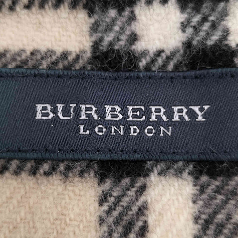 バーバリーロンドン BURBERRY LONDON ノバチェック柄 ロゴ刺繍 マフラー レディース