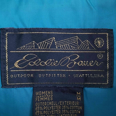 エディーバウアー Eddie Bauer 80-90s 黒タグ後期 ナイロン ダブルジップ マウンテンジャケット レディース import:M