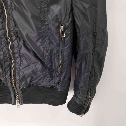 ジャックローズ JACKROSE リブ切替 裏地メッシュフルジップジャケット メンズ