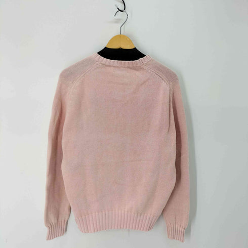 エルエルビーン L.L.Bean 80S USA製 リブ編み クルーネック コットン ニット セーター メンズ import:L