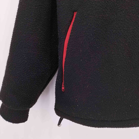ビンテージ ドローコード ワンポイントロゴ ハーフジップフリース JKT メンズ