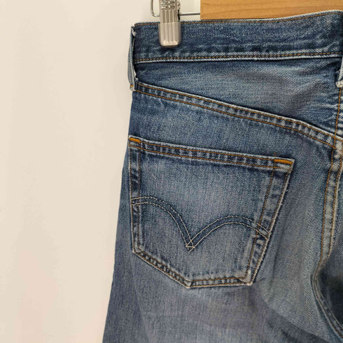 リーバイス Levis ドミニカ共和国製 501 straight fit ボタン裏刻印4140 ダメージ ストレート デニムパンツ メンズ W32L30