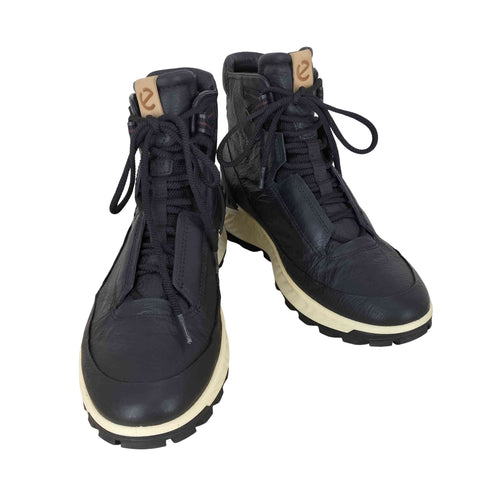 エコー ecco EXOSTRIKE レザーハイカットスニーカー メンズ 25.5