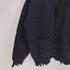 ダンケシェーン Danke Schon 23AW PREMIUM COTTON OVERSIZE DAMAGE KNIT CARDIGAN プレミアムコットンオーバーサイズダメージニットカーディガン レディース FREE