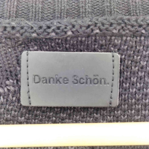 ダンケシェーン Danke Schon 23AW PREMIUM COTTON OVERSIZE DAMAGE KNIT CARDIGAN プレミアムコットンオーバーサイズダメージニットカーディガン レディース FREE