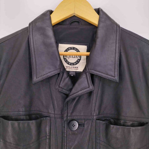 ウィルソン Wilson M.JULIAN レザー トラッカージャケット メンズ import:M