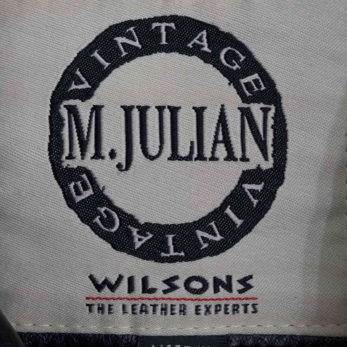 ウィルソン Wilson M.JULIAN レザー トラッカージャケット メンズ import:M