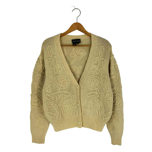 ノードストローム NORDSTROM 刺繍デザイン ウール カーディガン レディース import:L
