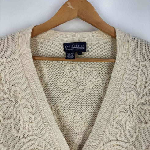 ノードストローム NORDSTROM 刺繍デザイン ウール カーディガン レディース import:L