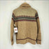 エディーバウアー Eddie Bauer ネップ 総柄 ジップアップ ニットジャケット メンズ JPN:S