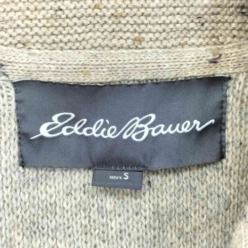 エディーバウアー Eddie Bauer ネップ 総柄 ジップアップ ニットジャケット メンズ JPN:S