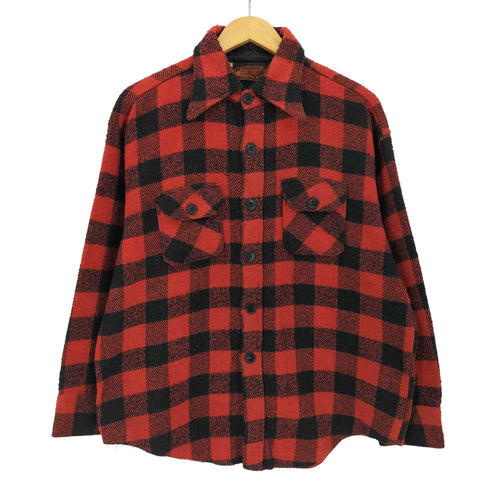 ケーマート Kmart 70s 香港製 バッファローチェック ネルシャツ メンズ import:XL