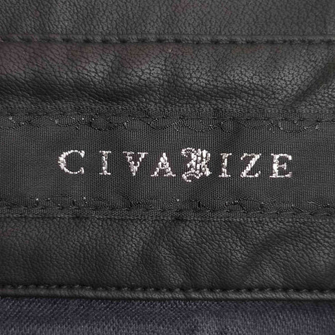 シヴァーライズ CIVARIZE ウエストベルト付きPUレザーオーバーサイズミリタリーシャツ メンズ FREE