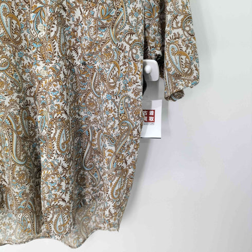 タウンクラフト TOWNCRAFT 70S デカ襟 襟芯 総柄 ペイズリー柄 S/S シャツ メンズ import:L