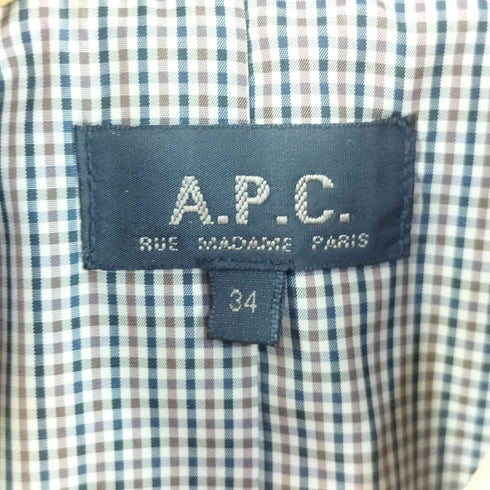 アーペーセー A.P.C. ダブルブレストショートトレンチコート レディース 34