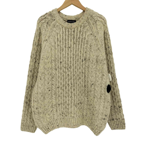 ランズエンド LANDS END 90s イングランド製 ネップ フィッシャーマンセーター メンズ import:M