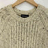 ランズエンド LANDS END 90s イングランド製 ネップ フィッシャーマンセーター メンズ import:M