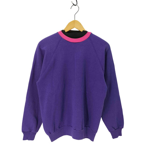 ヘインズ Hanes 80S USA製 ラグランスリーブ スウェット トレーナー メンズ import:L