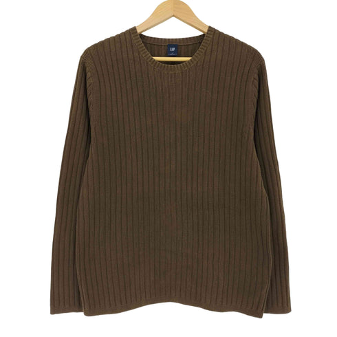 ギャップ Gap OLD 00s 香港製 クルーネック リブニット メンズ import:L