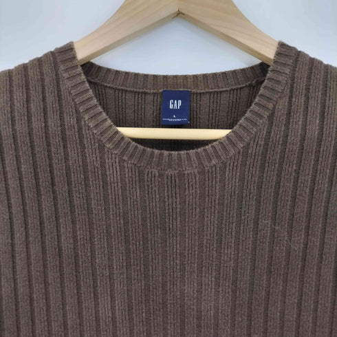 ギャップ Gap OLD 00s 香港製 クルーネック リブニット メンズ import:L