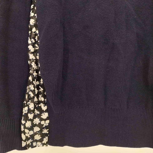 サカイ Sacai 異素材切替 バックプリーツ コットンニット レディース JPN:2