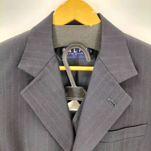 ラルフローレン RALPH LAUREN ストライプ3Bテーラードジャケット インナーベスト タイトスカート スリーピースセットアップ レディース 9