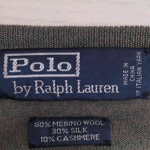 ポロバイラルフローレン Polo by RALPH LAUREN シルクカシミヤ混 Vネック ニット メンズ import:XL